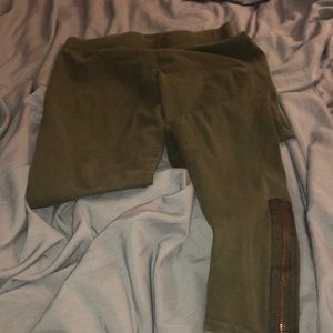 Olive green leggings